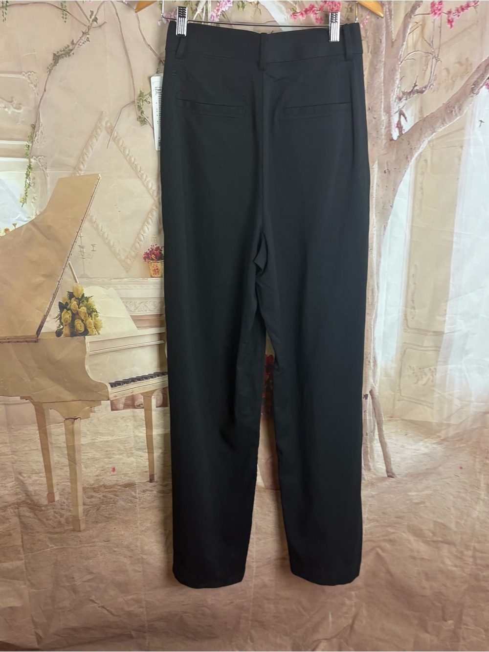 SOLD NEW Lululemon Athletica Black High-Rise Pleated Trousers - Picture 5 of 9